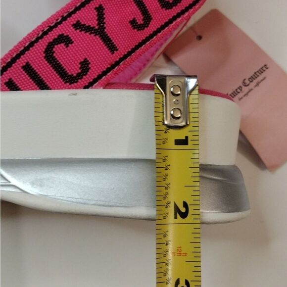 Juicy Couture Hot Pink Impulse Strappy Velcro Platform Sandals Size 8 NWT - Picture 12 of 16